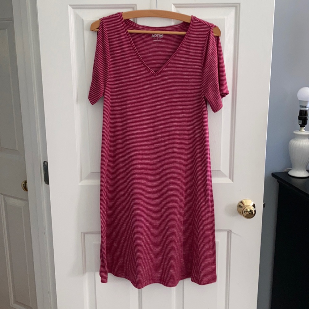 Darker fushcia and white small dress
